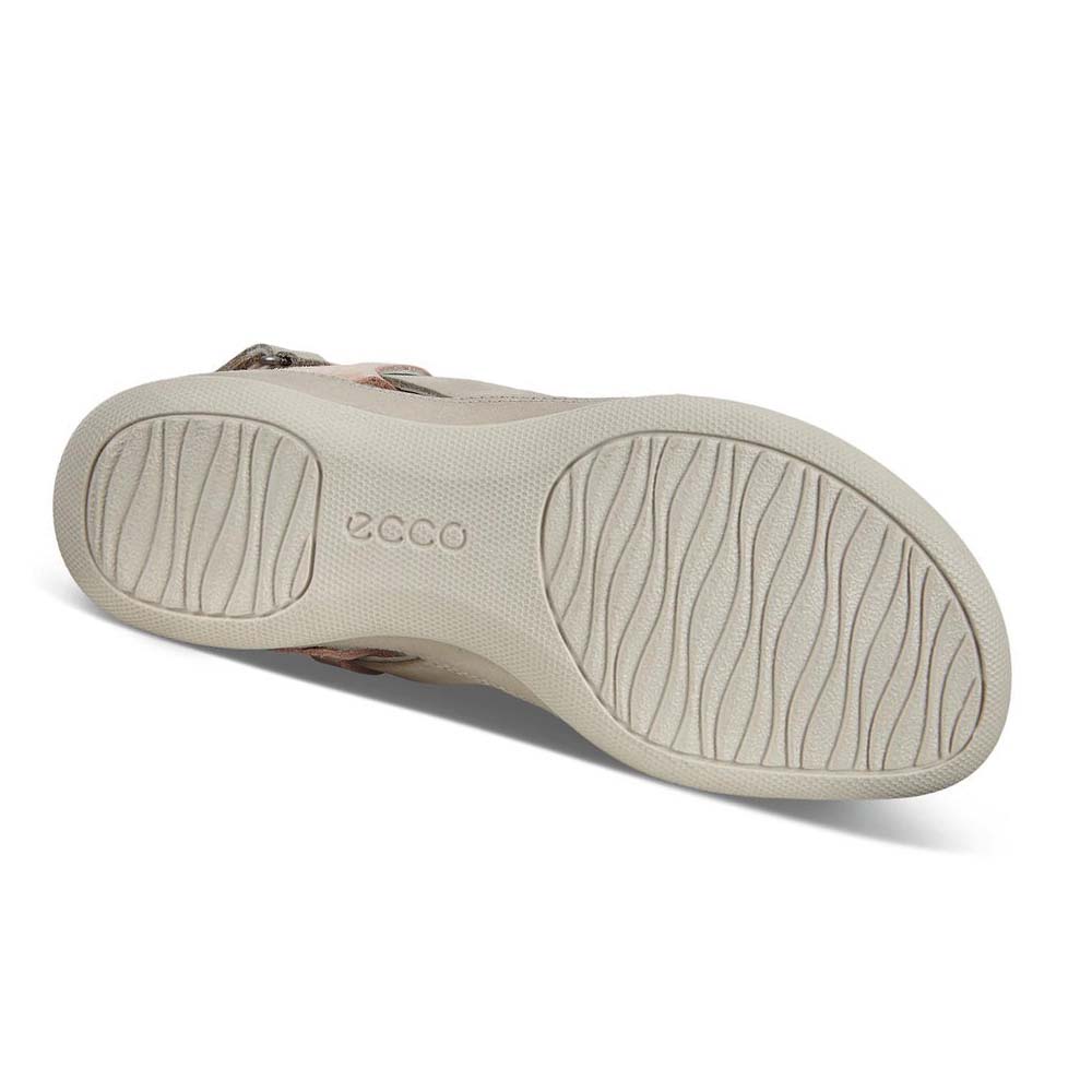 Women's Ecco Flash Sandals Grey / Orange | Canada 176LIS